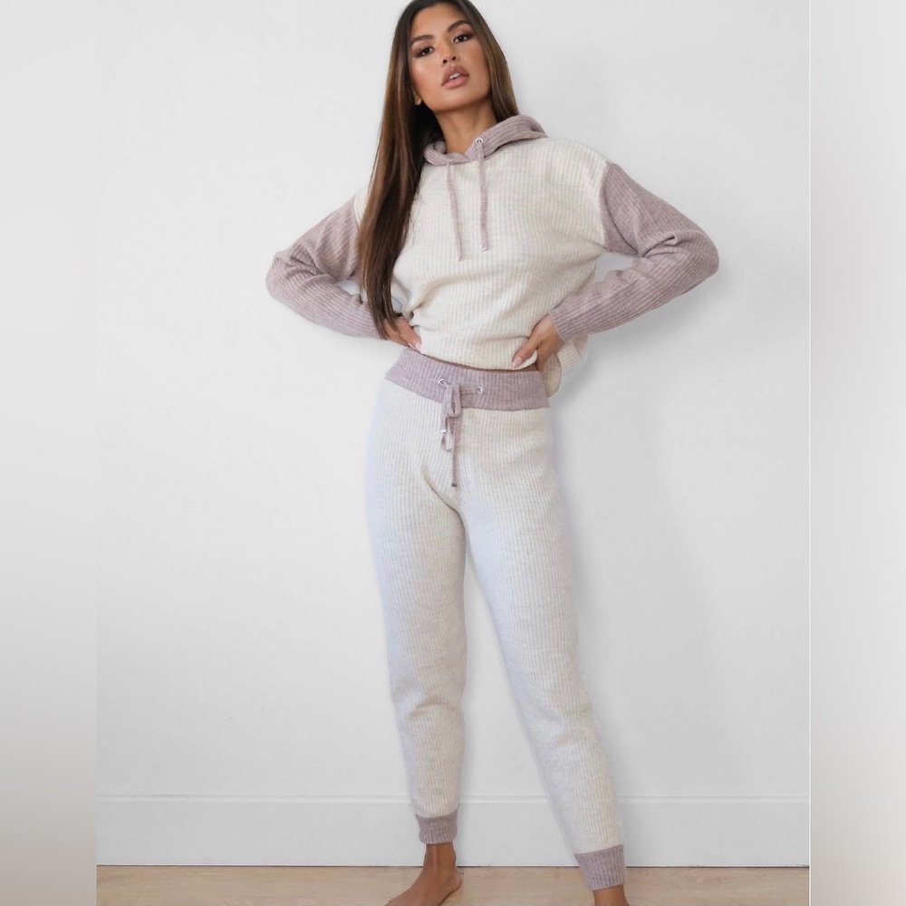 Colorblock Loungewear Set Hoodie & Joggers